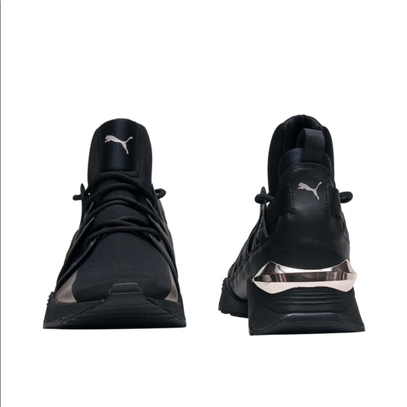 Women’s 8 Embossed Leather Puma Muse Echo - Picture 2 of 5